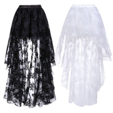 Goth, Plus Size, Lace, highlowskirt