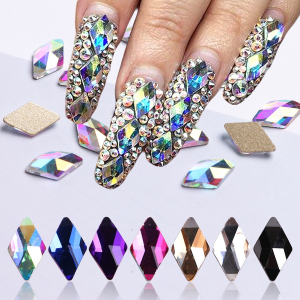 Crystal Rhinestones Flat Back Nail diamond Glass Charms Nail