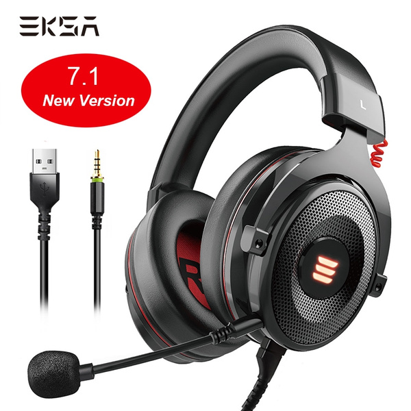 EKSA E900 Pro Virtual 7.1 Surround Sound Gaming Headset Led USB/3.5mm Jack Wired Headphone With Microphone For One PS4 PC Gamer | Wish