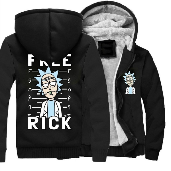 rick and morty zip up jacket
