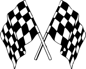 Funny, checkered, Gifts, Car Sticker