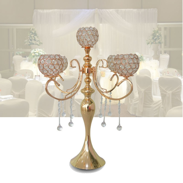 Heads Candle Holder Wedding Decoration, Table Candle Chandelier For Weddings