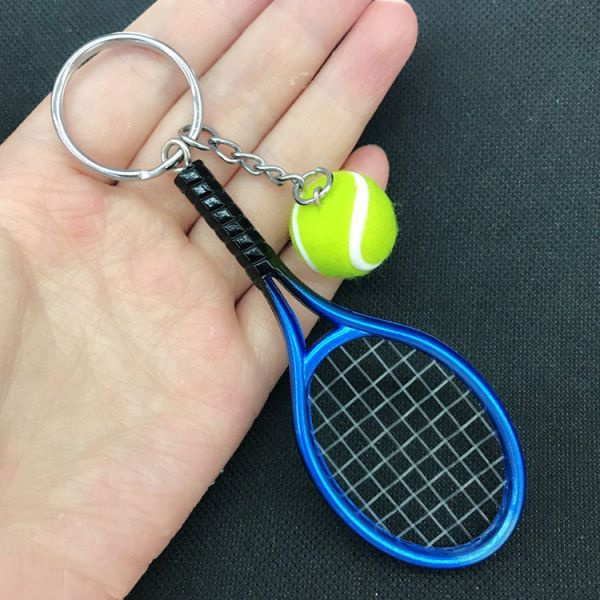 Mini tennis clearance bag keychain