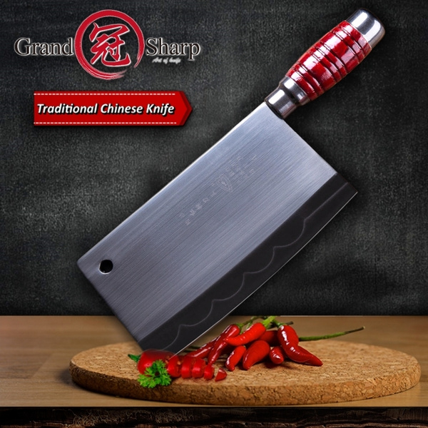 Chinese Cleaver Kitchen Knives Handmade Forged Chef Knife High