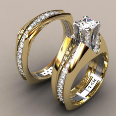 Sterling, goldringsforwomen, Princess, wedding ring