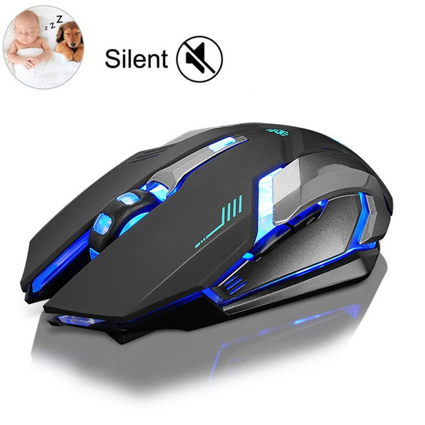 Rechargeable X9 Wireless Silent LED Backlit USB Optical Ergonomic Mouse Gaming 