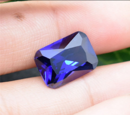 Blues, DIAMOND, tanzanite, emeraldcutshapebluesapphire