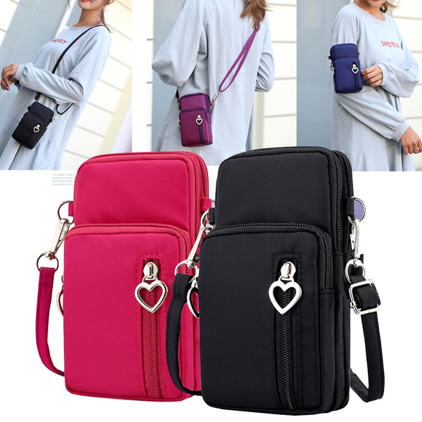 Women Cell Phone Purse Large Leather Wallet Crossbody Shoulder Bag Travel  Pouch