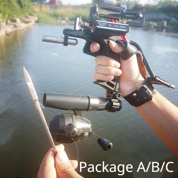 Full Set Fishing Slingshot G5 Estilingue Crossbow Bolts Laser Slingshot  Catapult Stainless Steel Compound Bow
