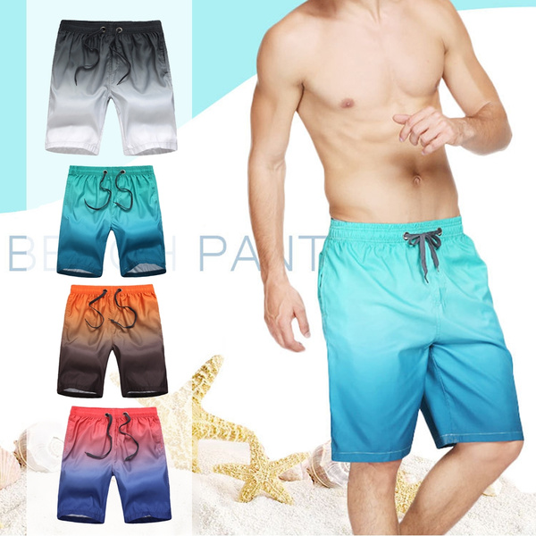 Mens Color Love Summer Holiday Quick-Drying Swim Trunks Beach Shorts Board Shorts 