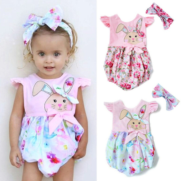 Baby girl hot sale easter romper