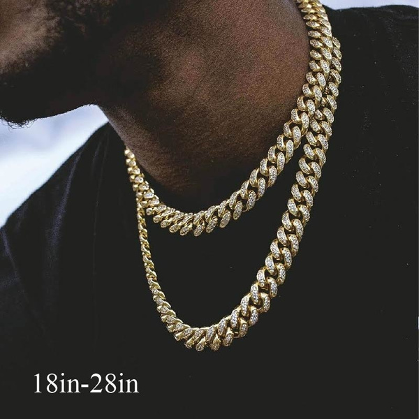 Cuban link deals choker for men