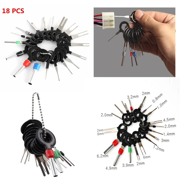 18 pcs Auto Plug Circuit Board Wiring Harness Terminal Extraction Pick