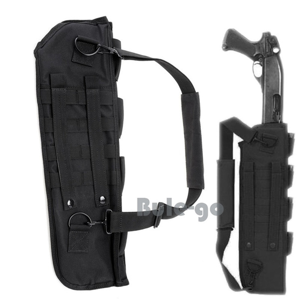 Tactical Shotgun Scabbard Bag Molle Rifle Shoulder Sling Case Padded Holster 19" 