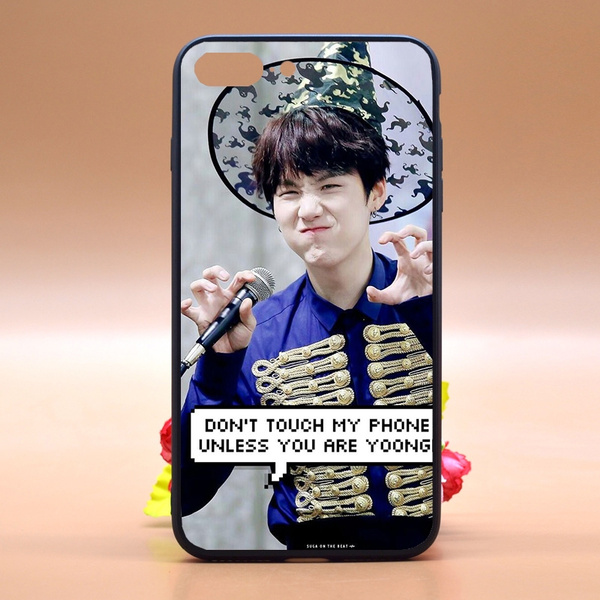 BTS Phone Case Design Dont Touch My Phone Bts Suga TPU PC Phone Case Cover for IPhone Samsung Huawei