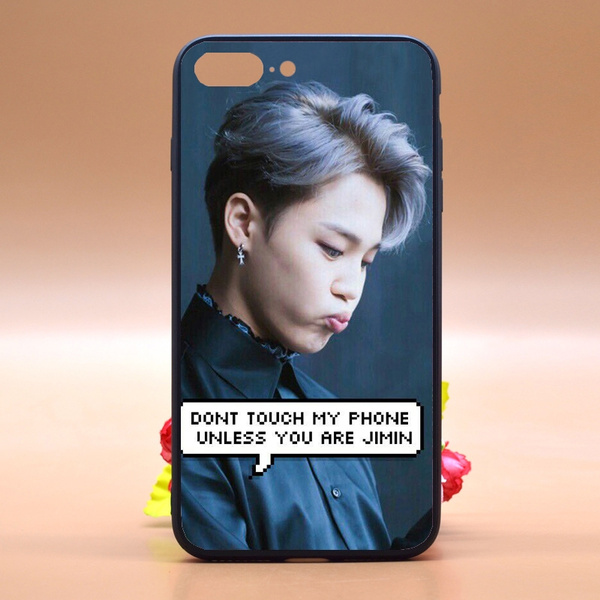 BTS Phone Case Design Jimin Dont Touch My Phone TPU PC Phone Case Cover for IPhone Samsung Huawei