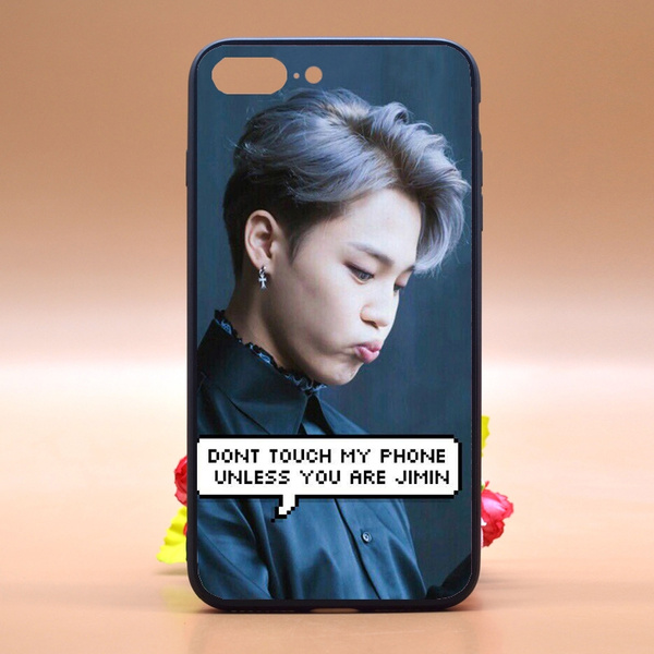 BTS Phone Case,Design Jimin Dont Touch My Phone TPU+PC Phone Case Cover for  IPhone/Samsung/Huawei
