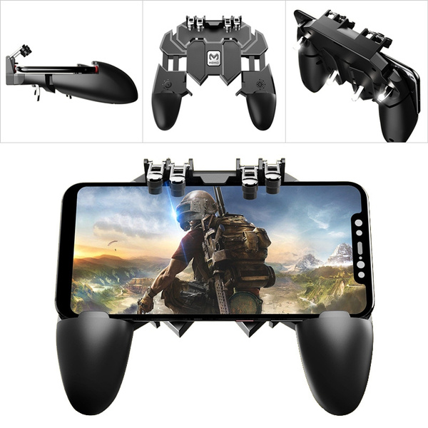 Peer Tahiti Tåget PUBG Mobile Gaming Controller Gamepad Handle Trigger Fire Button 4 Triggers  Shooter Accessories for iPhone Android Phone | Wish