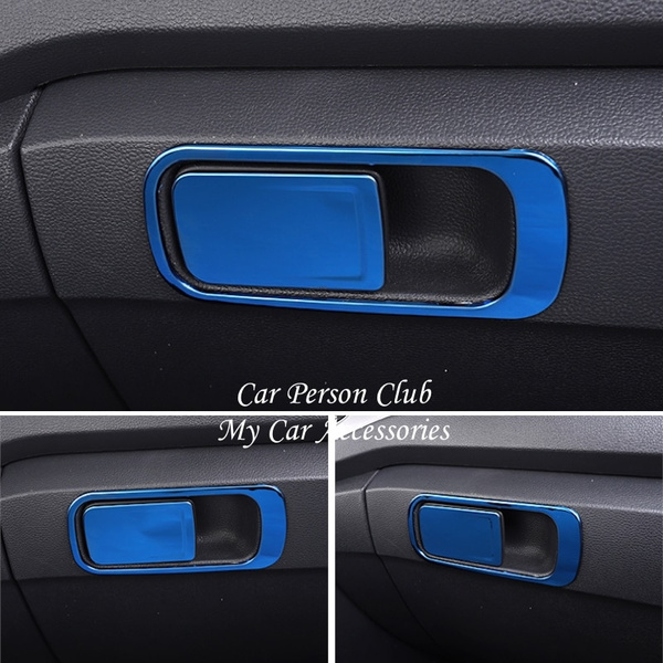 For VW Volkswagen T-Roc TROC 2017 2018 2019 Interior Glove box Handle Bowl  Cover Frame Stainless Steel Stickers Trim Car-Styling Accessories