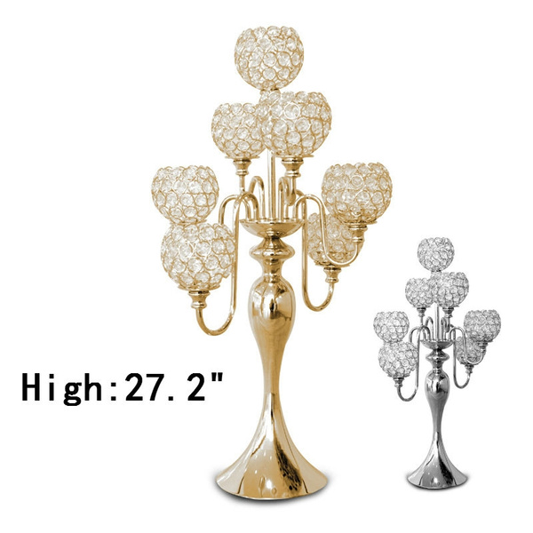 Heads Candle Holder Wedding Decoration, Table Candle Chandelier For Weddings