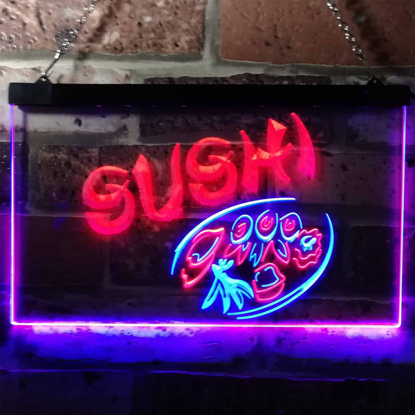 Multi-Colored LED Sushi Bar Open Light Sign 32 x 13 inches 