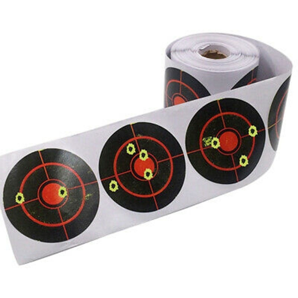 250 Pcs/roll Shooting Targets Self Adhesive 7.5cm Paper Target Stickers