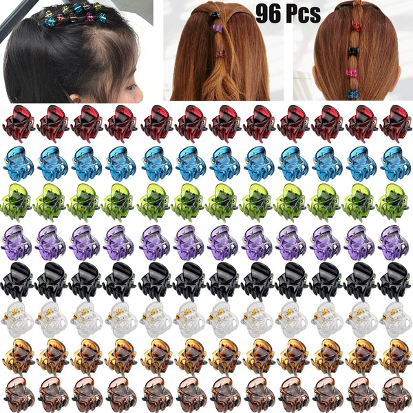 96Pieces Mini Hair Claw Clips Tiny Hair Clips Hair Bangs Pin for