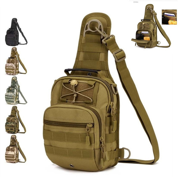Sport Camping Man Bag Military Tactical Back Pack Outdoor Crossbody Bags  Hiking Sling Chest Pack Fishing Bag