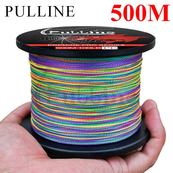 PULLINE 500M Multicolor Braided Fishing Line Superstrong PE