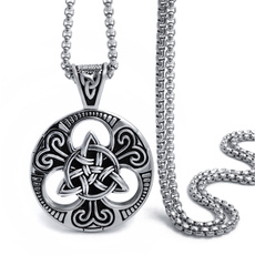 punk necklace, Chain, celticnecklace, Stainless Steel