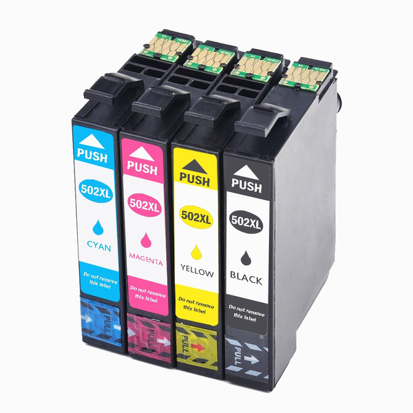 4Pack Compatible for Epson 502 XL Ink Cartridges Compatible with Epson  Workforce Pro WF-3720DWF WF-3725DWF