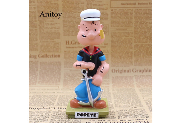 Popeye The Sailor Man Wacky Wobbler Bobble Head PVC Action Figure