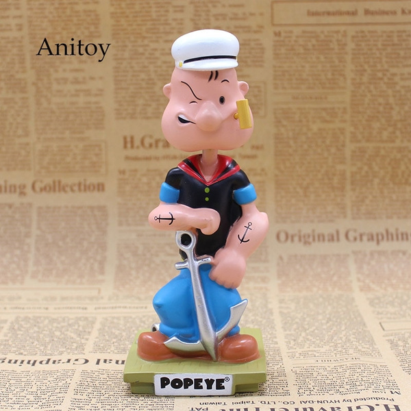 Popeye The Sailor Man Wacky Wobbler Bobble Head PVC Action Figure