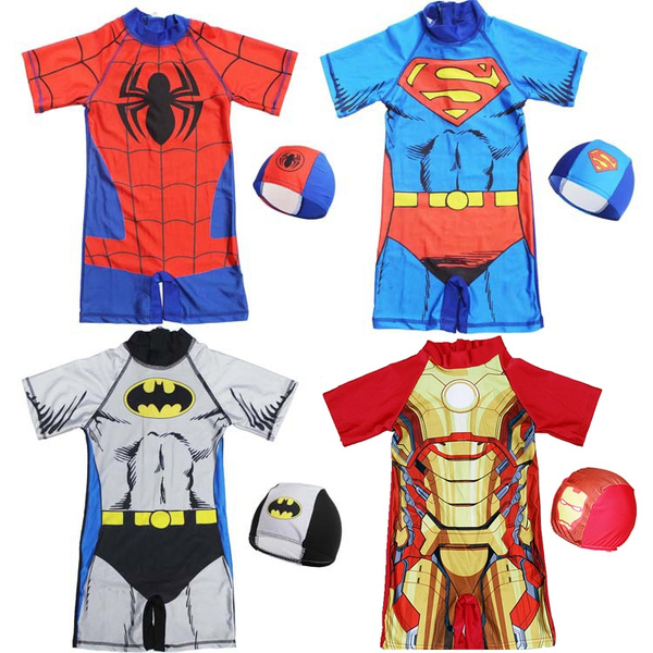 Childrens superhero deals swimming costumes