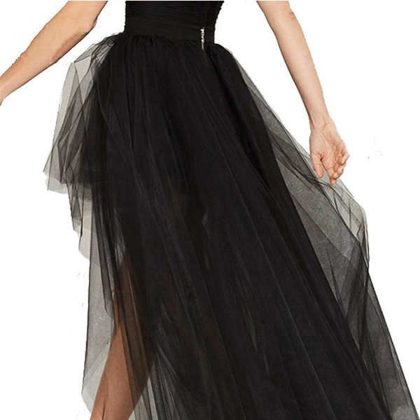 Black tulle 2024 skirt gothic