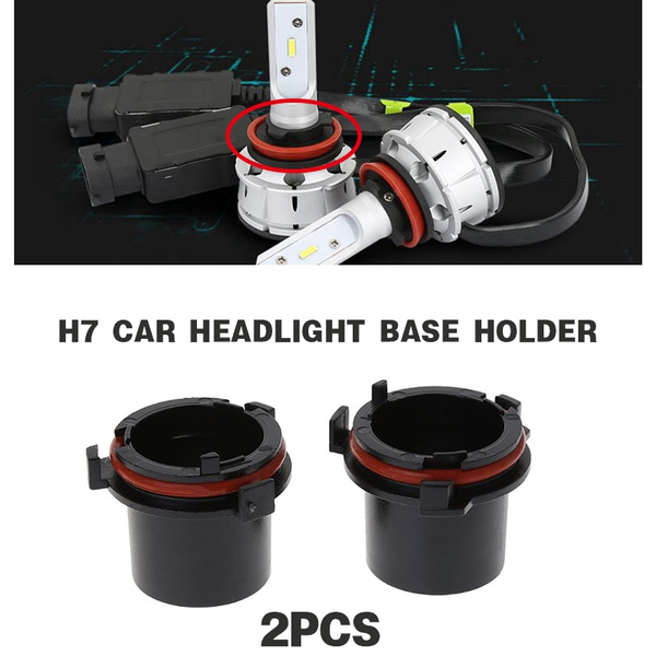 2Pcs H7 Car Headlight Base Holder for HID LED Xenon Lamp Bulb Adapter for  Vauxhall Opel Astra MK4 G Corsa C Zafira A SCF