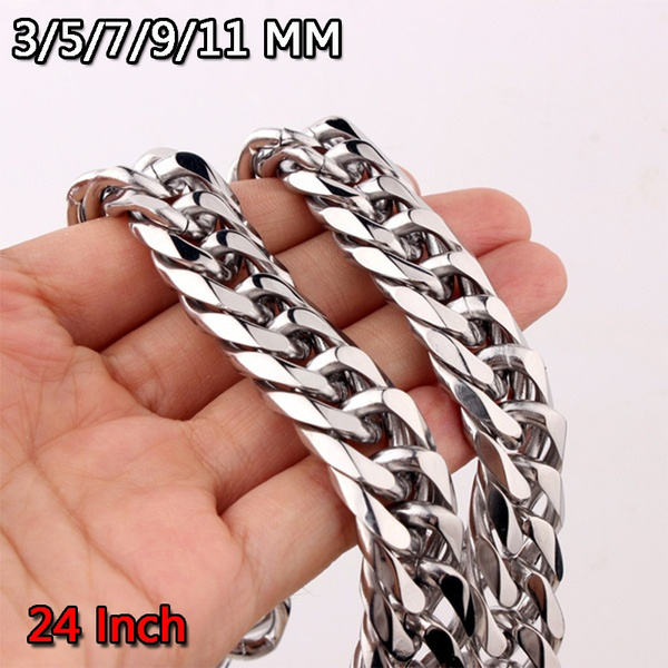 Steel, Heavy, Chain Necklace, mens necklaces