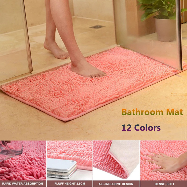 Floor Living Room Feet Pad Bathtub Doormat Bath Mat Anti Slip Bathroom Carpet 