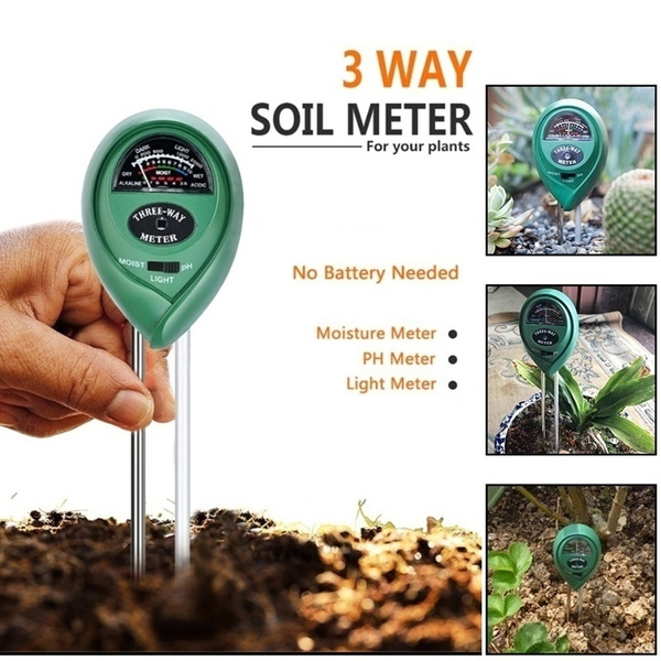 Soil Tester Point Display PH Meter Moisture Humidity Sunlight Tester Monitor for Agriculture Plants Flowers 