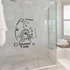 PVC wall stickers, cute, Bathroom, windowsticker