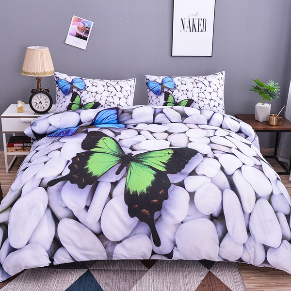 3d Erfly Bedding Sets Summer Holiday Style Cobblestone Design Duvet Cover Pillowcase 2 3pcs Bed Set Full Queen King Size Wish 3d Erfly Bedding Sets Summer, Queen Size Holiday Bedding