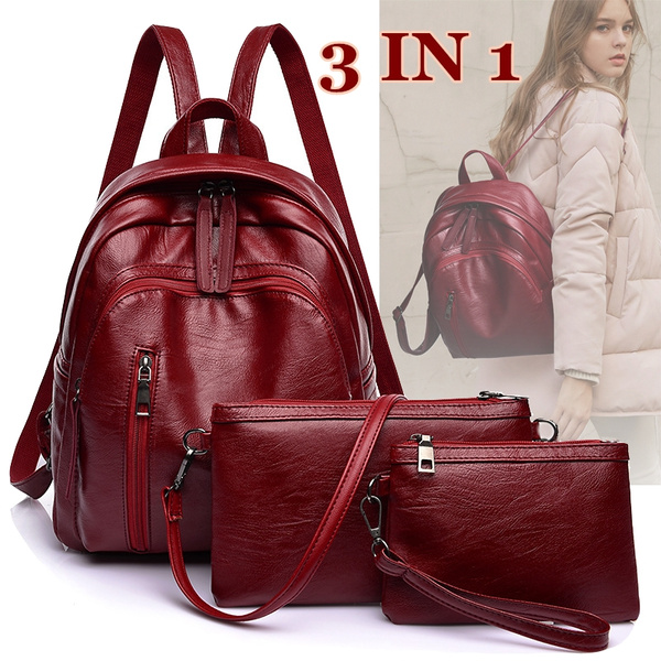 Women's Solid Color Large Capacity Shoulder Bag