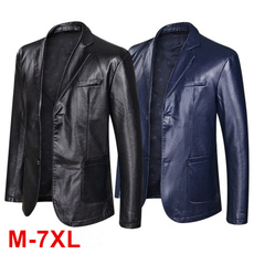 Plus Size, Blazer, leather, Coat