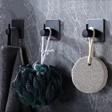 Waterproof Strong Adhesive Hooks for Bathroom Stainless Steel Wall Sticker Wall Door Clothes Coat Hat Hanger  for Kitchen Bathroom Rustproof Towel Hooks
