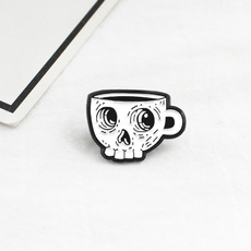 Coffee, death, Skeleton, skull