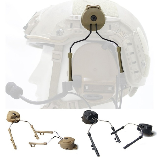 FMA OPS CORE Helmet Rail Adapter Set For Peltor Comtac Headset Holder Paintball 