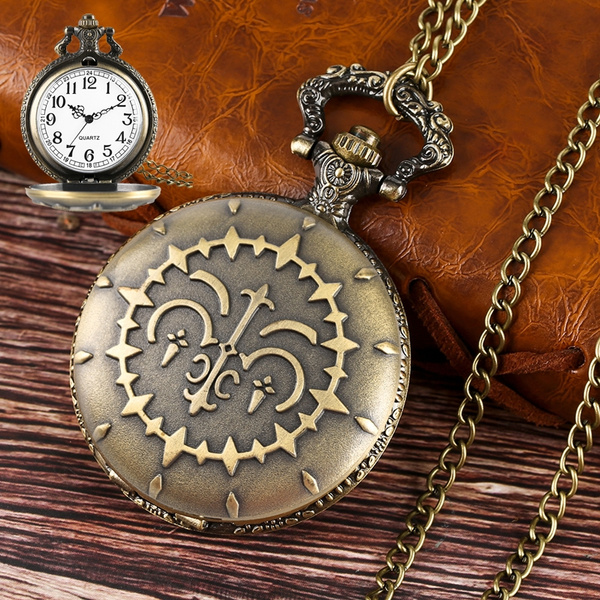 Classic Bronze Pandora Pocket Watch Necklace Vintage Watch Jewelry | Wish