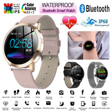 CF18 1.22 Inch Smart Watch Waterproof IP67 Blood Pressure Monitoring Metal Starp Multi Sport Modes SmartWatch Women Band