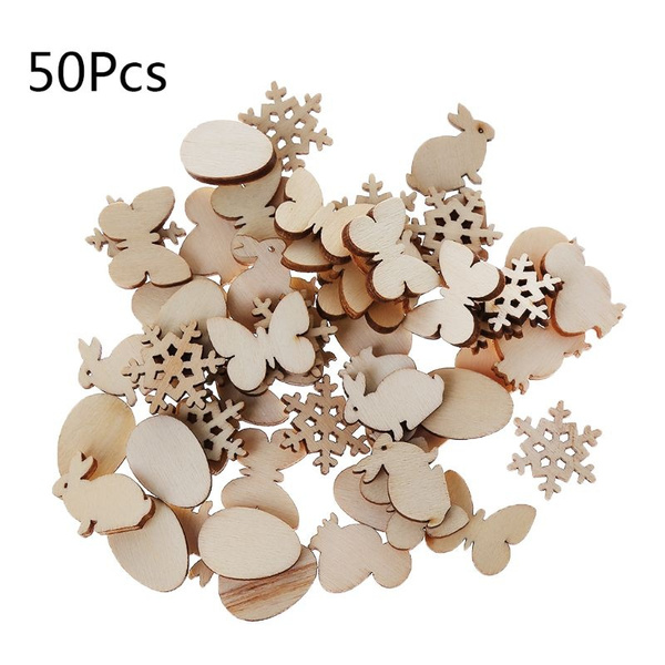 50pcs Laser Cut Wood Embellishment Wooden Shape Craft Wedding Decor 50pcs Laser Cut Wood Embellishment Wooden Shape Craft Wedding Decor