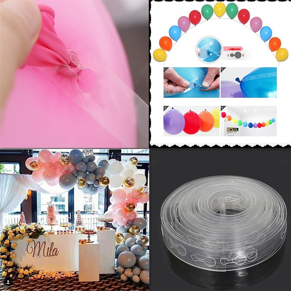 Balloon Chain Arch Connect Strip Holder Plastic Tape for Birthday Party  Wedding